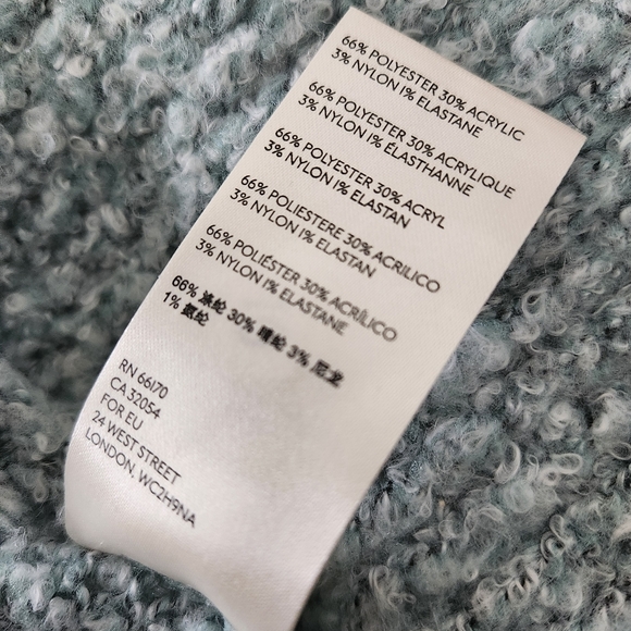 sofft light Blue FREE PEOPLE BFF CHUNKY COASTAL CARDIGAN grandma Vibes Sz SMALL - Picture 14 of 16